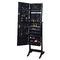 16kgs Length 47cm Vertical Jewelry Cabinet Mirror Eu MDF For Living Room