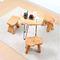 Solid Wood 0.053m3 Chinese Fir Waterproof Durable Stool Retro